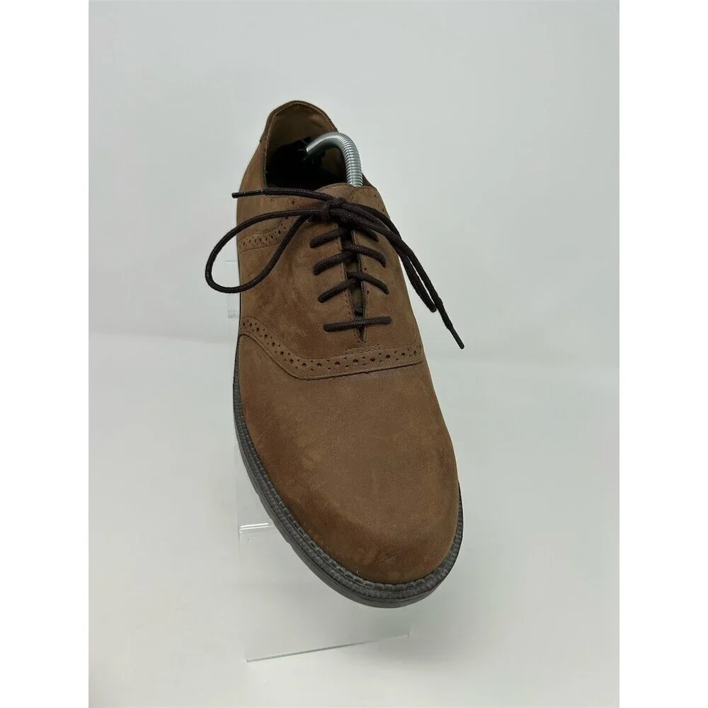Dockers Men's Brown Wingtip Brogue Oxford Dress Shoes Lace Up Lug Sole Size 12